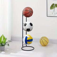 Ball Storage Rack Basketball Display Stand Outdoor Ball Holder