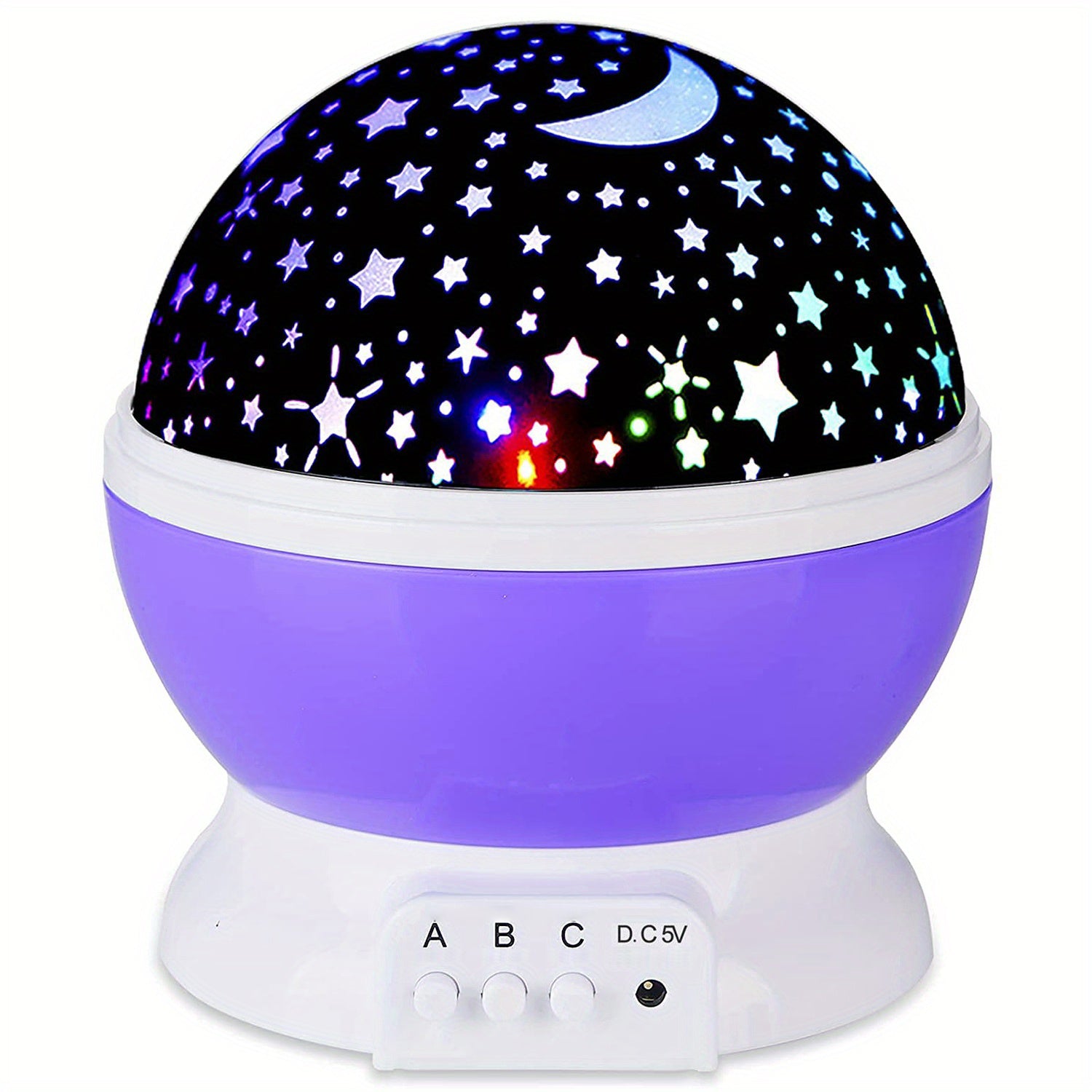 Kids Star Night Light Moon and Star Projector