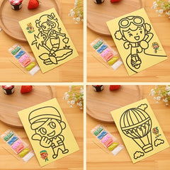10pcs Sand Painting Set For Kids DIY Colorful Sand Making Educational Gift