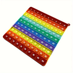 100 Numbers Counting Math Learning Toys Rainbow Push Bubble Educational Toys