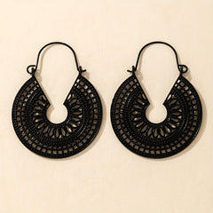 Vintage Hollow Metal Dangle Earrings Women Gift