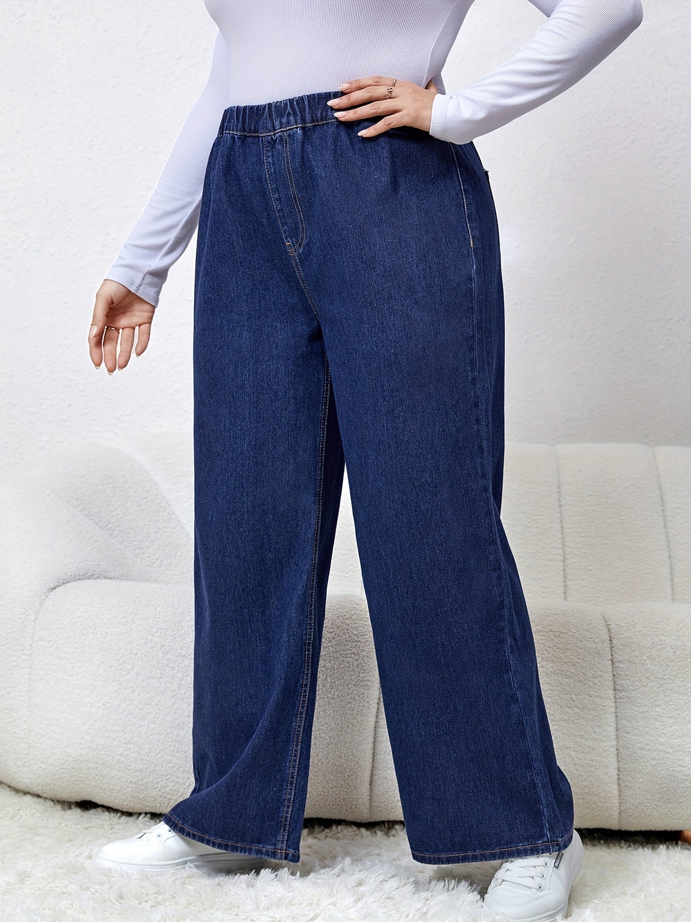 Women's High Rise Wide Leg Jeans