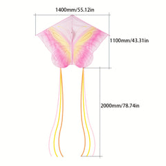 Starlight Butterfly Kite 91m Line Handle Beach Park Yard