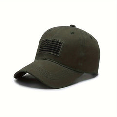 American Flag Patched Baseball Cap Sunscreen Outdoor Cap