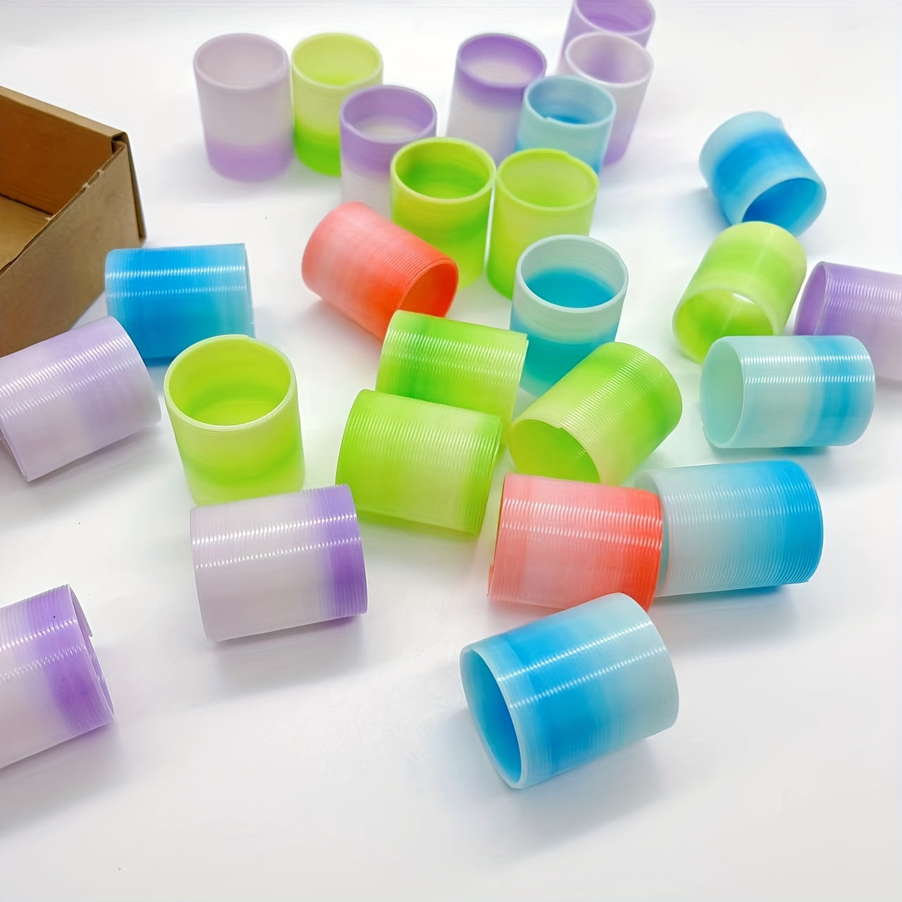 26pcs Gradient Stacked Circles Various Colors Party Carnival Gift Sock