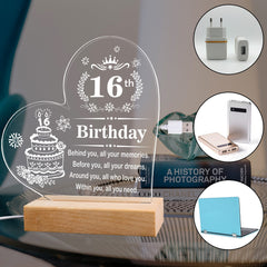 Sweet 16 Night Light Keepsake Gift