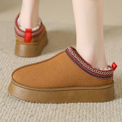 Women's Minimalist Snow Boots Slip On Winter Warm Shoes