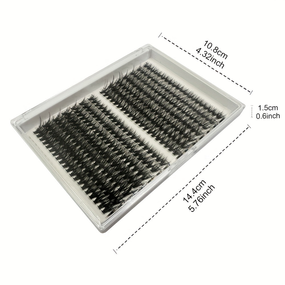 280 Clusters Lashes 30 40D 9 15mm Mix Style D Curling Lashes Extensions