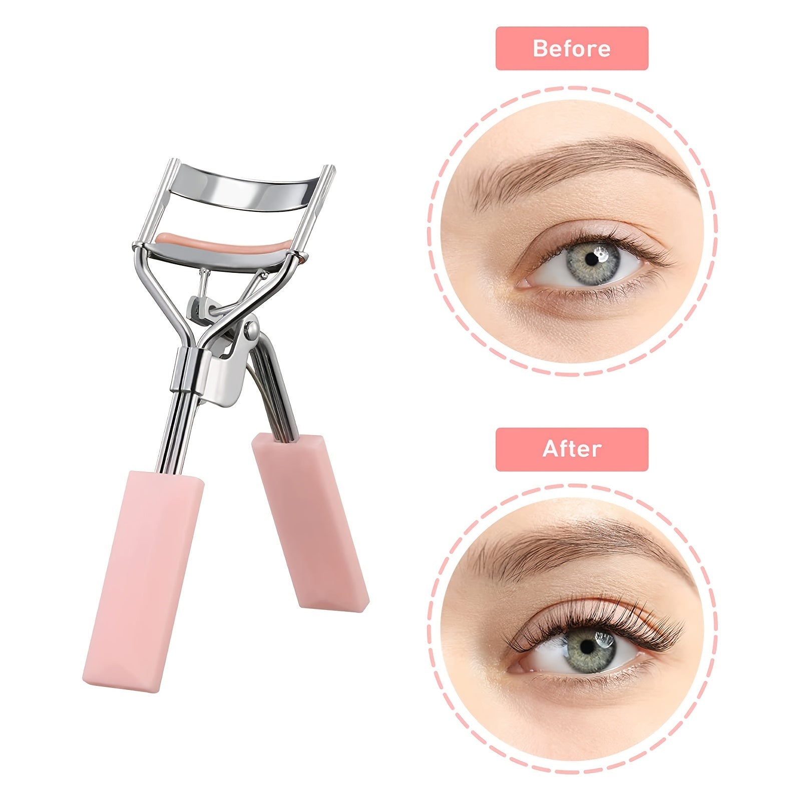 Pro Eyelash Curler & Comb Set for Perfectly Curled and Groomed Lashes