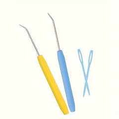 3pcs Weaving Needle Set Crochet Hooks Ergonomic Grip for Arthritic Hands