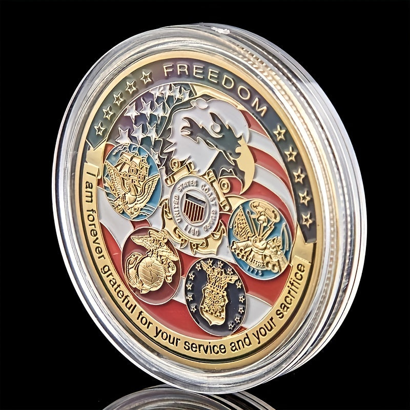 1pc 3pcs Rare Challenge Coin Collection Grateful Service Sacrifice Gift