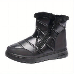 Women's Warm Fur Lined Winter Snow Boots Waterproof Ankle Boots