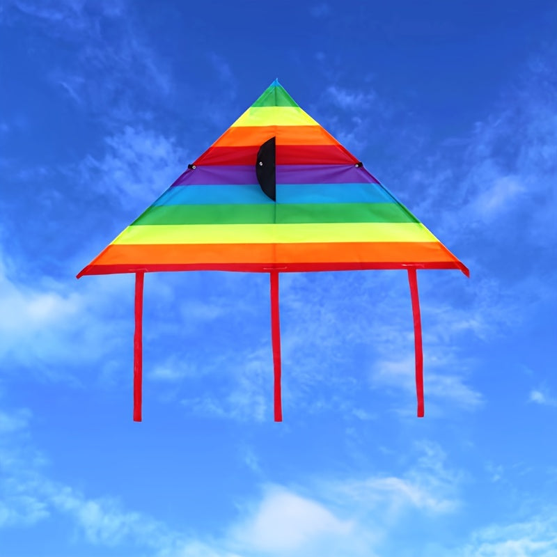 Rainbow Triangle Kite for Outdoor Fun