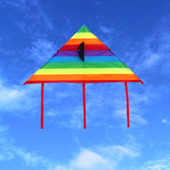 Rainbow Triangle Kite for Outdoor Fun