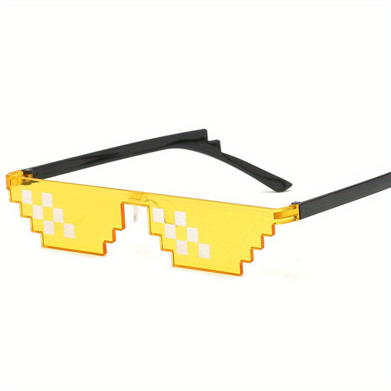 Mosaic Sunglasses Irregular Square Frame Sun Glasses For Women