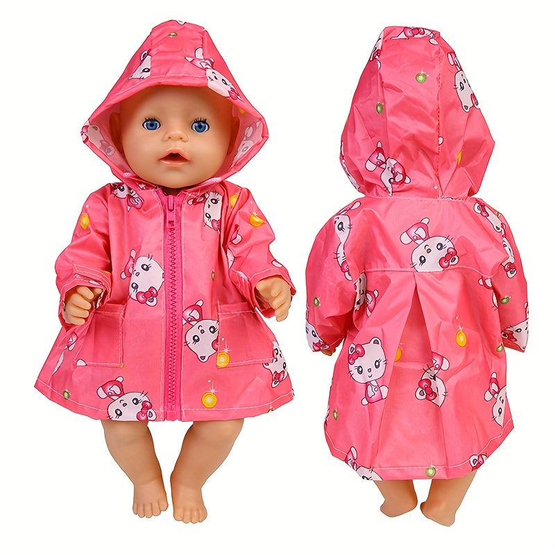 18" Girl Doll Onesie Clothes & Accessories Set