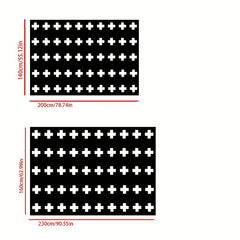 Waterproof Crystal Velvet Outdoor Rug Patio RV Camping Reversible