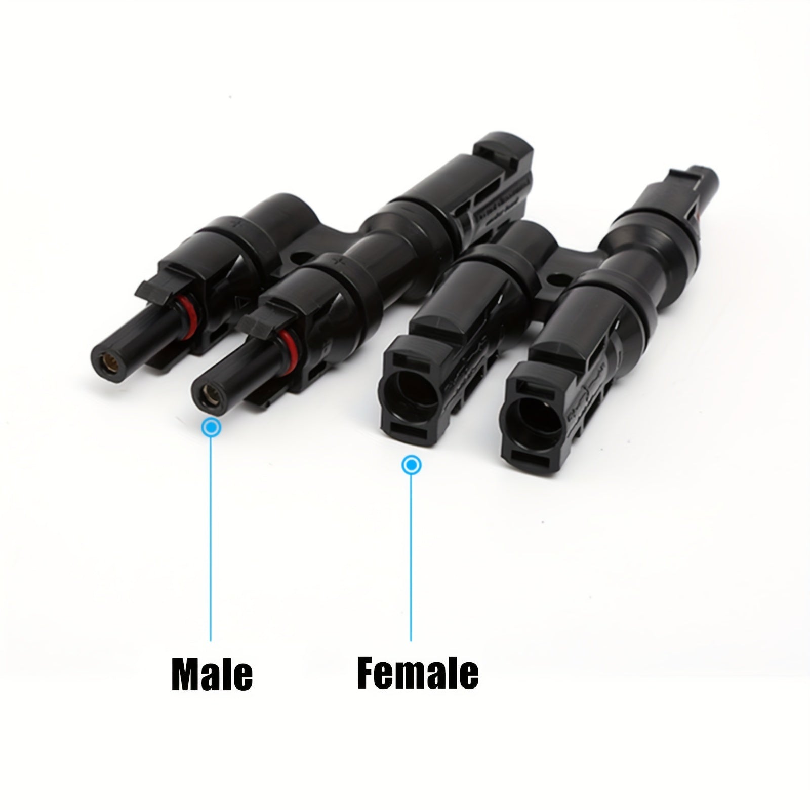 MC4 Solar Connectors T Branch Adapter Cable Plug Kit
