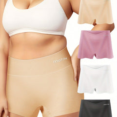 4 Pack Women's Plus Graphic Boyshorts Set Soft Breathable Panties
