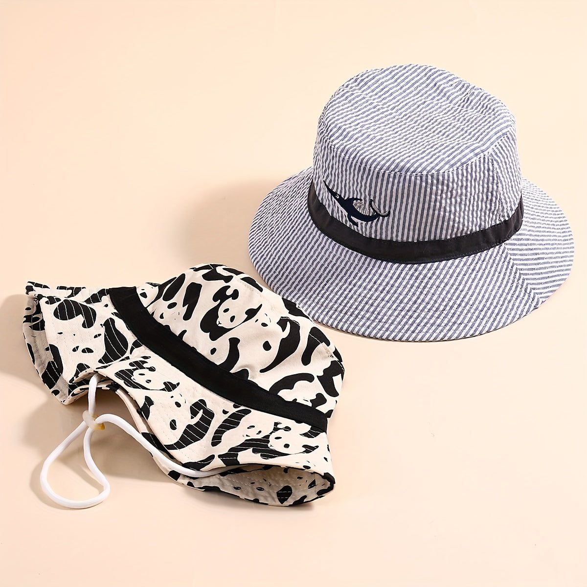 Cartoon Fisherman Hat Wide Brim Sun Protection Bucket Hat