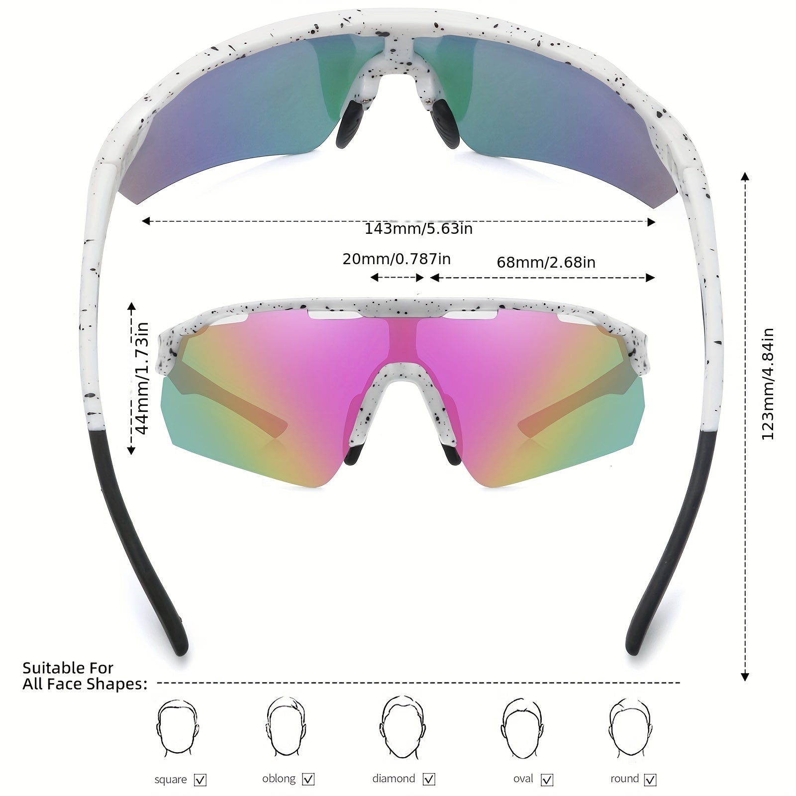 Men's Polarized Sports Sunglasses UV Protection
