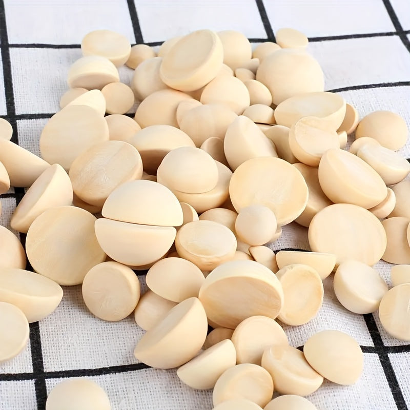 30pcs Natural Wooden Beads for Jewelry Making DIY Crafts