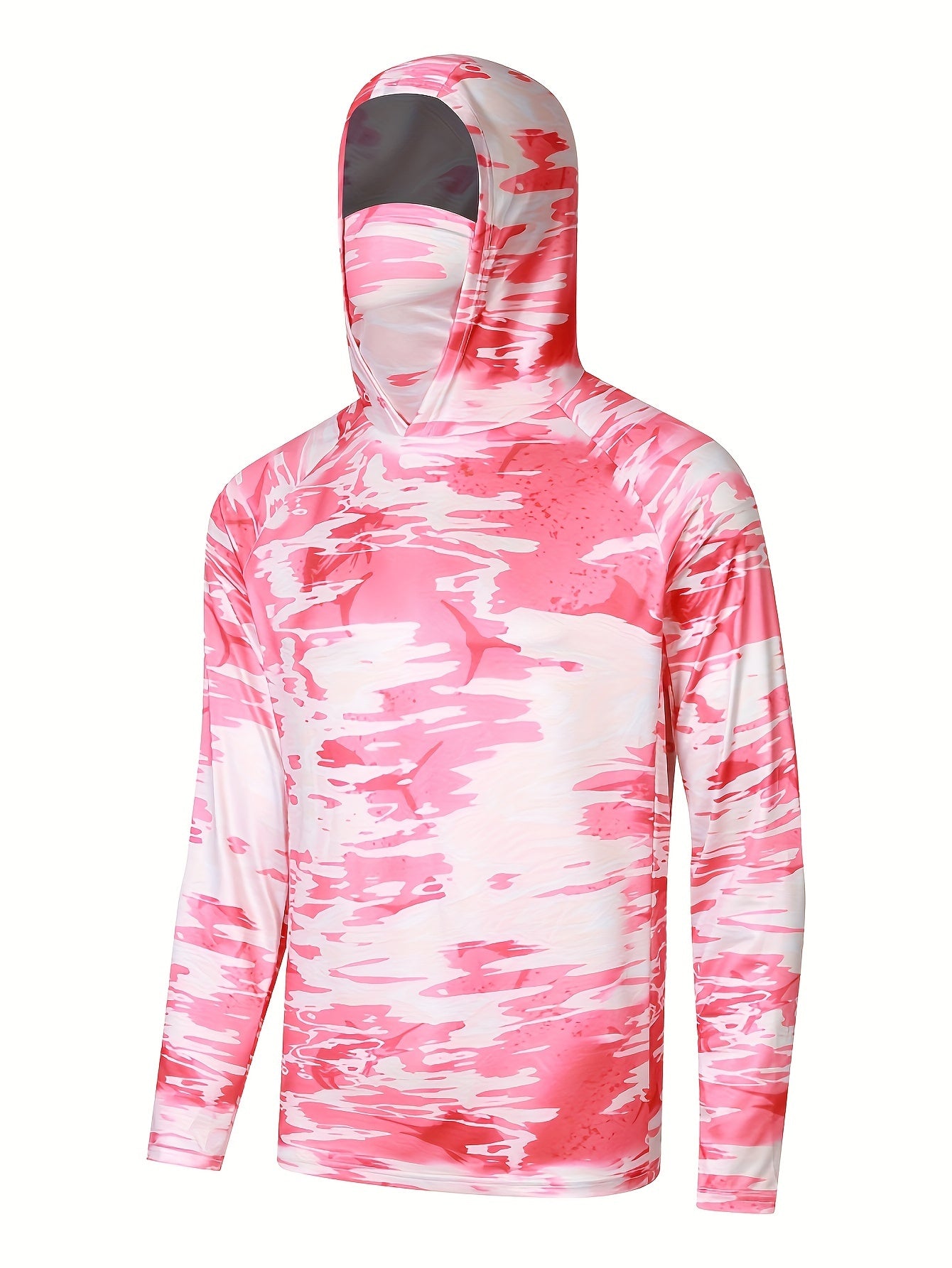 Men's Tie Dye UPF 50 Sun Protection Hoodie With Mask