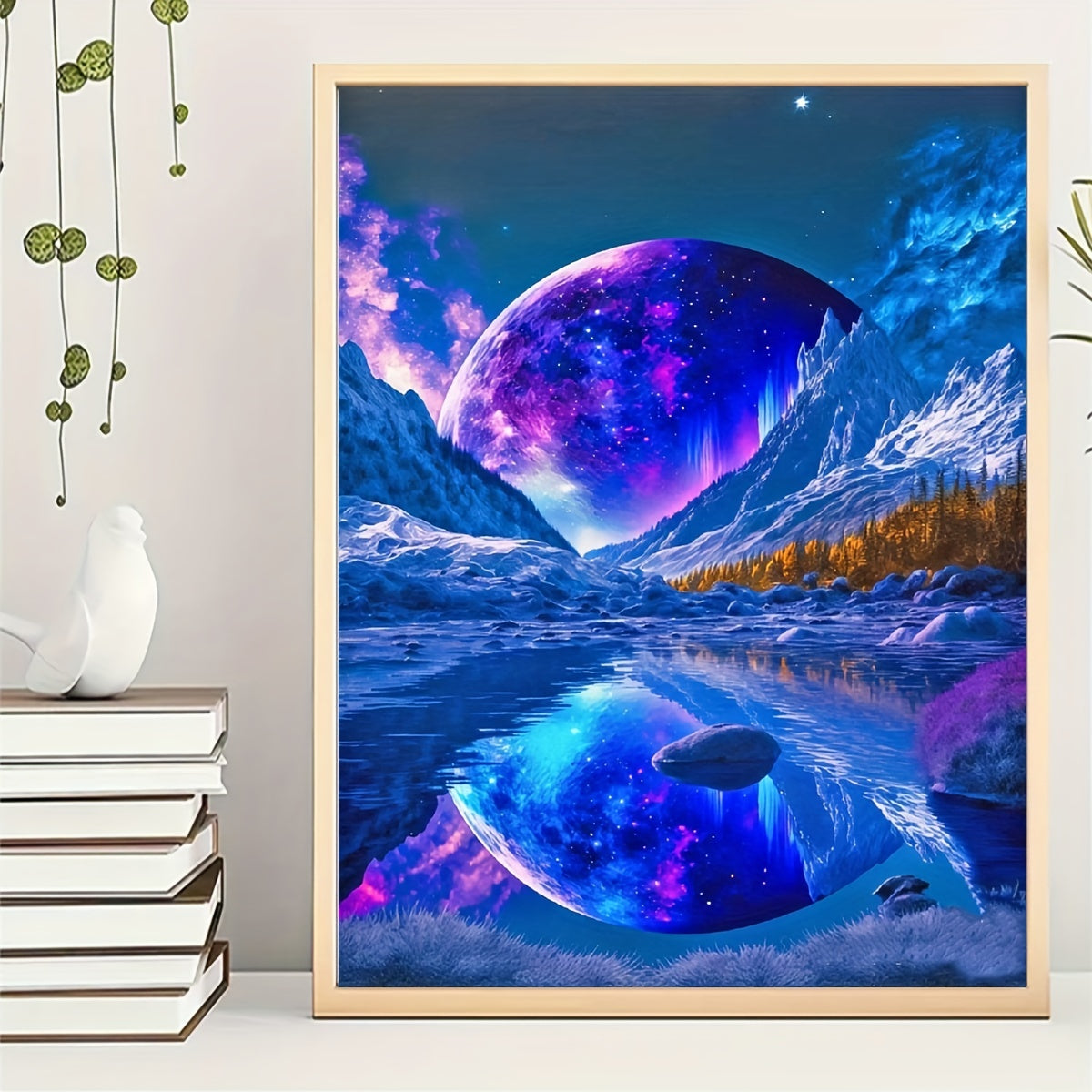 Mountain River Landscape Rhinestone Painting Kit Home Wall Decor