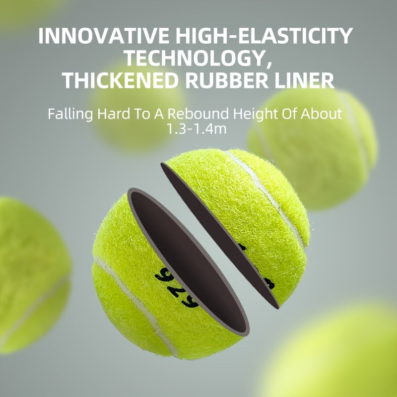12pcs High Resilience Tennis Balls and Racket Overgrips Set