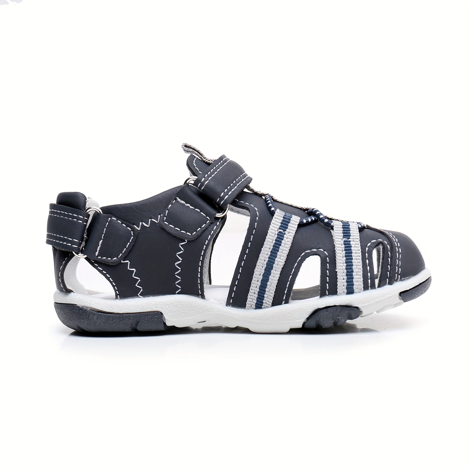 Kids Sandals Hook & Loop Fastener Non Slip Beach Shoes Boys & Girls