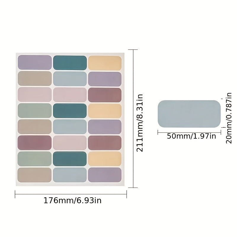 240pcs Morandi Labels Room Name Stickers Juice Bottle Sealed Jar Classification