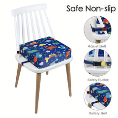 Toddler Dinosaur Booster Seat with Safety Buckle