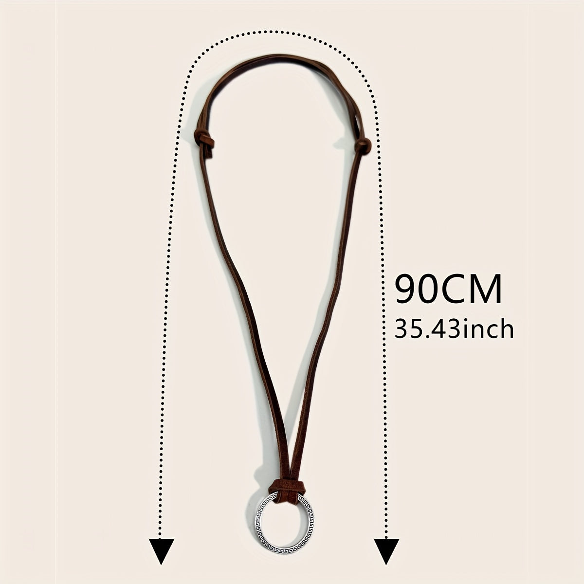 Retro Adjustable Leather Necklace for Sunglasses