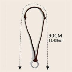Retro Adjustable Leather Necklace for Sunglasses