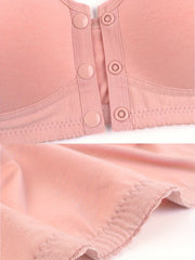 2pcs Front Closure Wireless Push Up Bras Women's Lingerie & Underwear