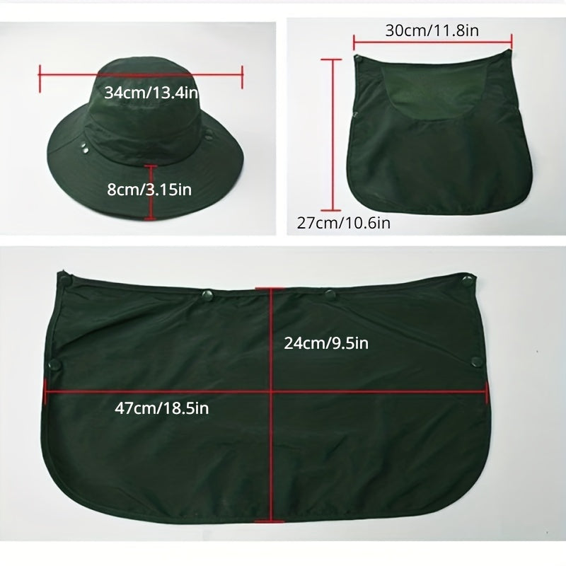 Mesh Bucket Hat Summer Quick-drying Sun Mask Hat