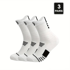 3 Pairs Men's Compression Stockings for Outdoor Activities
