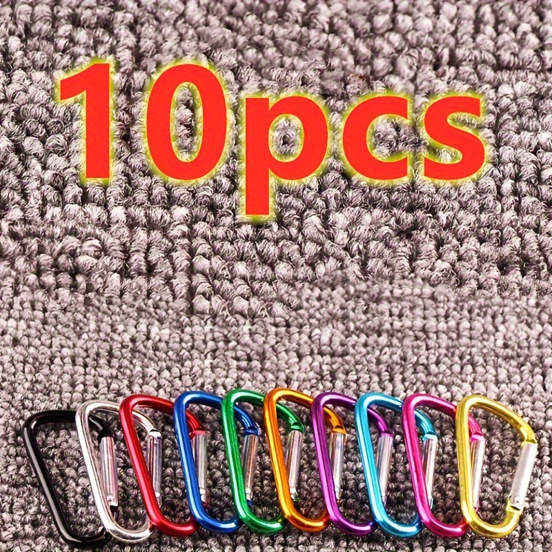 10pcs Aluminum Alloy Hanging Buckle for Outdoor Camping Hiking