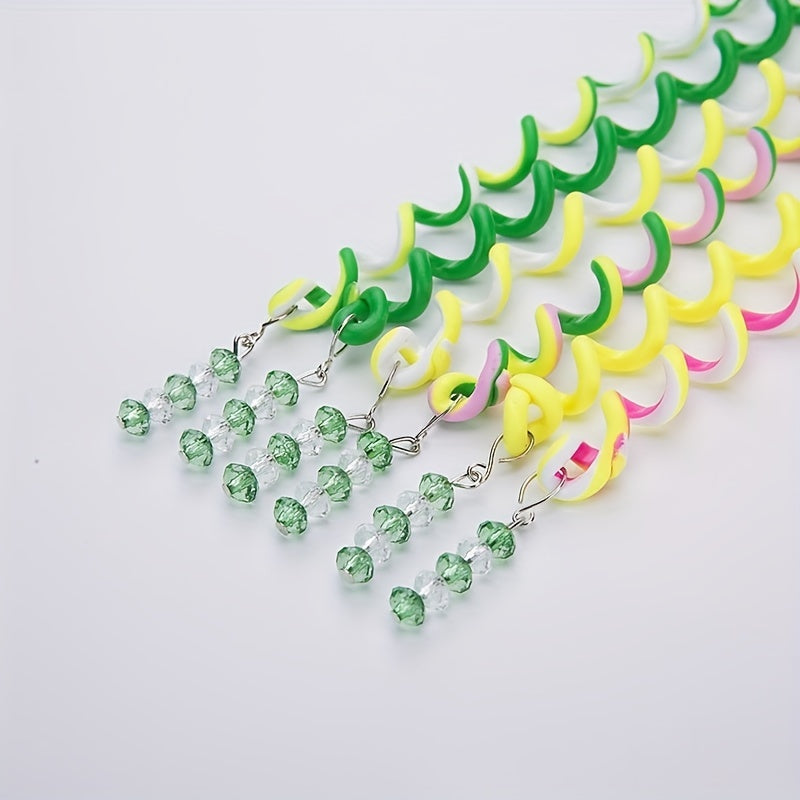 6pcs Colorful Crystal Headbands for Girls