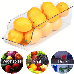 2pcs Refrigerator Can Dispenser Clear Plastic Storage