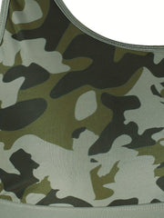 Women's Camo Racer Back Sports Bra