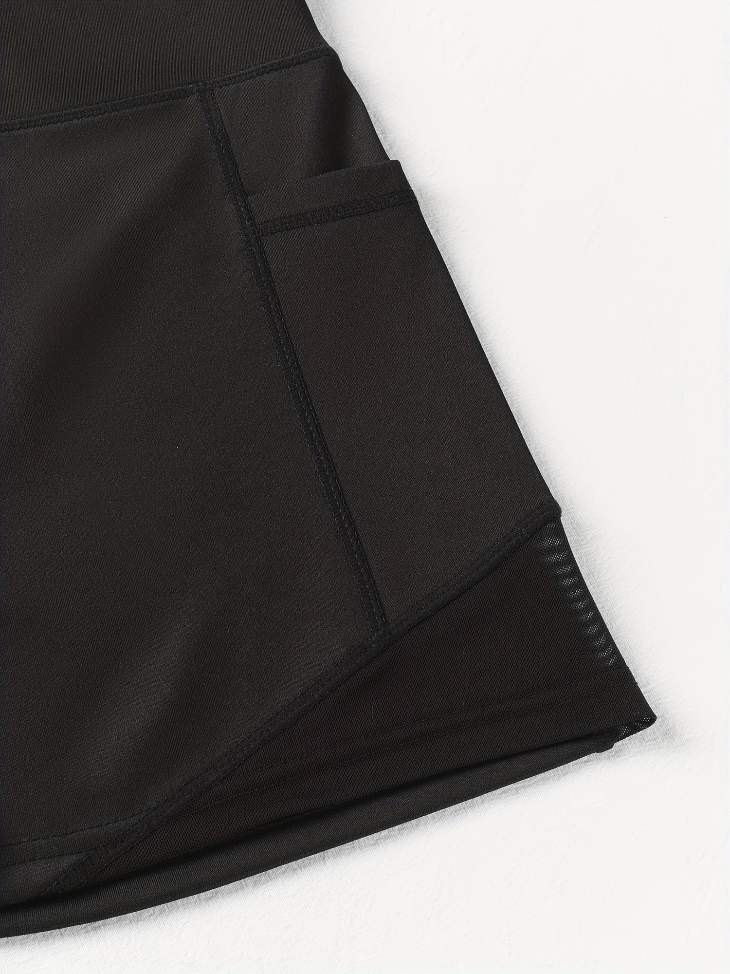 High Rise Skinny Stretch Shorts With Pockets