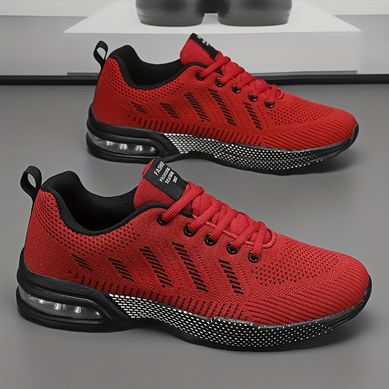Men's Air Cushioned Lace up Sneakers Comfortable Shoes