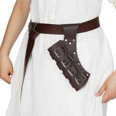 Medieval Viking Sword Sheath PU Leather Dagger Holder Costume LARP