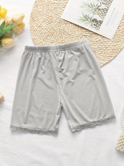 Floral Edges Lounge Shorts Soft Pajamas for Summer