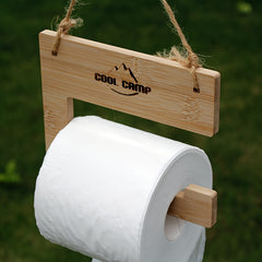 Wooden Tissue Holder for Camping and Picnic Hanging Rack for Towels