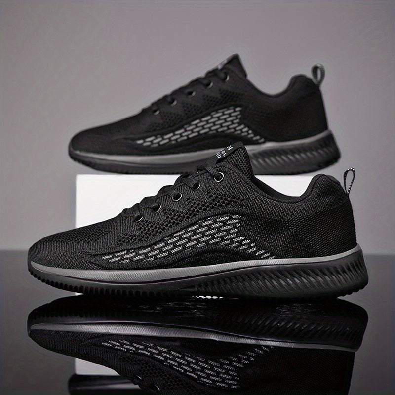 Men's Lace-up Athletic Sneakers Breathable & Wear-resistant