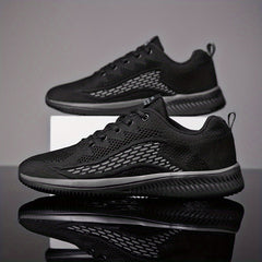 Men's Lace-up Athletic Sneakers Breathable & Wear-resistant