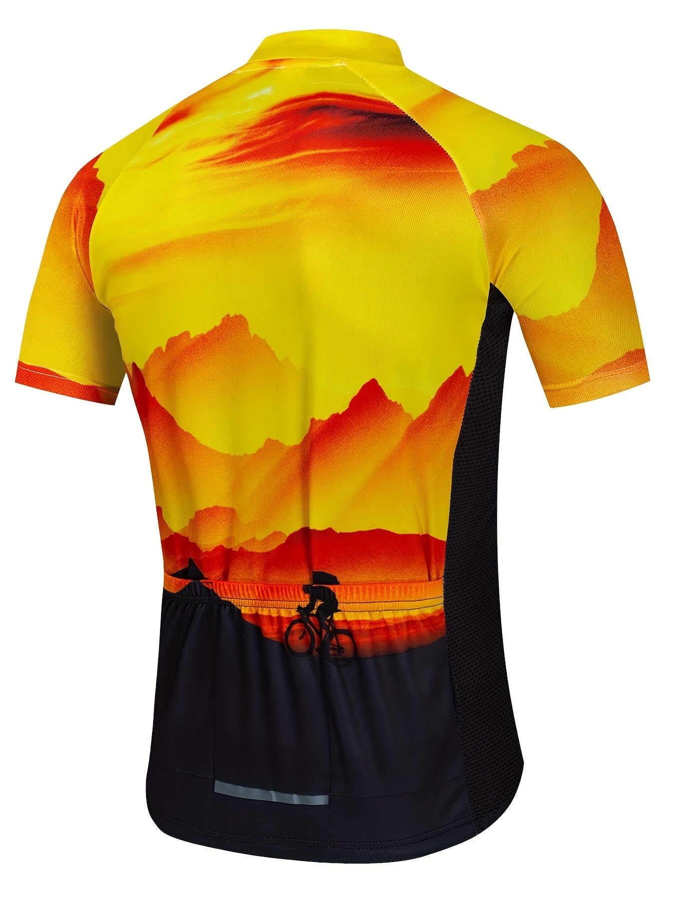 Men's Cycling Jersey Sunset Graphic Quick Dry Short Sleeves Shirt