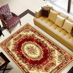 Boho Anti Fatigue Kitchen Rugs Red Vintage Absorbent Non Slip Mat